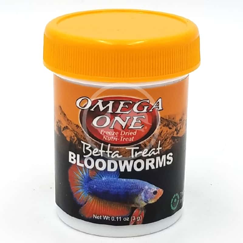 OMEGA ONE BETTA TREAT BLOODWORMS .11 OZ (3G)