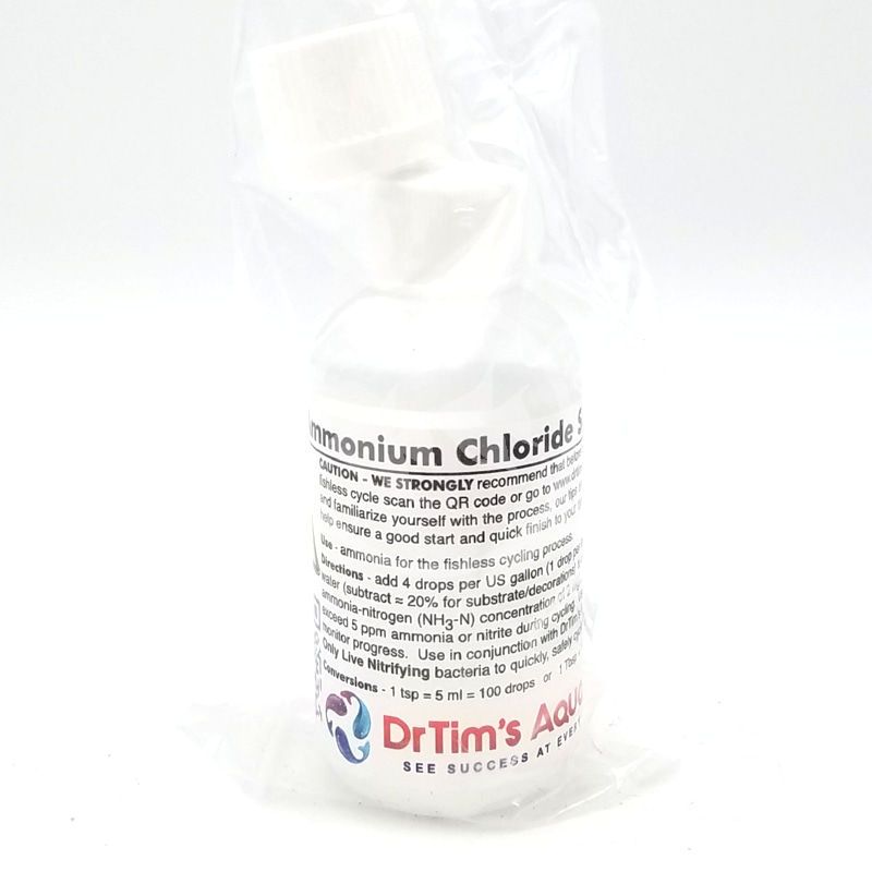 2oz Ammonium Chloride For Fishless Cycles - Dr.Tim's