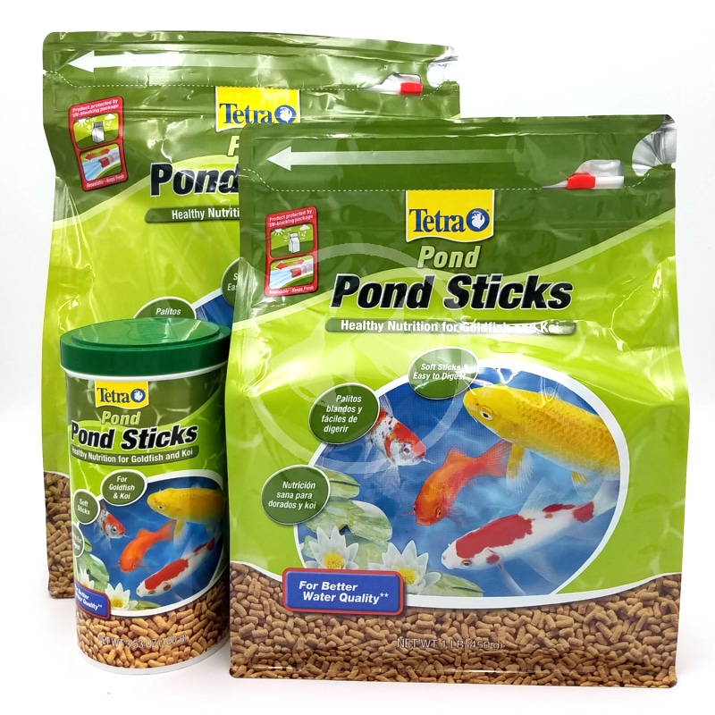 TetraPond Pond Sticks 3.7 Pounds, Pond Fish Food, for Goldfish and Koi