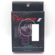 The AQUATOP FILTER CARTRIDGE RCI-PFE1 2 PK features a sleek design with the bold red Aquatop logo on a black background. Designed for PFE-1 power filters, this set includes two efficient cartridges to maintain your aquariums cleanliness.