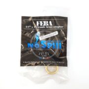 The PYTHON FEBA BRASS ADAPTER 3/4 X 27 FEMALE is featured on the No Spill aquarium maintenance product packaging. Proudly made in the U.S.A., this brass adapter ensures a secure and efficient connection for your aquarium needs.