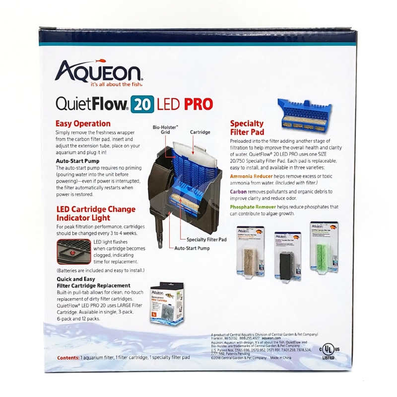 AQUEON QUIET FLOW POWER FILTER - Aquatics Unlimited