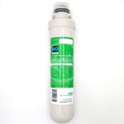 The AQUATIC LIFE RO TWIST TFC RO MEMBRANE 100 GPD cylinder, with a green label displaying its brand logo and details, stands upright on a white background, perfect for aquatic systems.