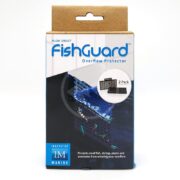 The IM Fish Guard Midsize Fullsize 2 pk fits Fusion 30+ models perfectly. It features images and text showing its purpose to prevent small fish, shrimp, plants, and anemones from entering overflow areas. Made by Innovative Marine.