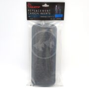 The image shows the front of the sealed packaging for Aquatop Replacement Carbon Inserts (2pcs), suitable for UV-7, SP9-UV & UV-13, SP13-UV submersible filters, with product details clearly visible.