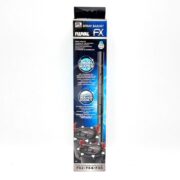 The FLUVAL SPRAY BAR KIT FOR FX4/FX5/FX6 CANISTER FILTERS packaging is sleek and black with blue accents, featuring images of the spray bar and text highlighting its water flow optimization for aquariums.