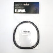 The image shows a FLUVAL FILTER LID SEAL RING FX5 FX6 A20210, a black rubber seal for the FX5/FX6 filter lid, sealed in clear plastic packaging with multilingual text, priced at $16.99.