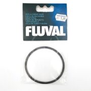 The FLUVAL MOTOR SEAL RING FX5 / FX6 A20207, priced at $5.99, is a black circular ring in a transparent plastic cover with a blue and white label featuring multilingual text for global appeal.