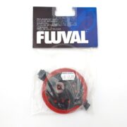 A plastic package features a round black and red FLUVAL IMPELLER COVER 206 A20134, labeled as a pièce de rechange in multiple languages. Its available from Aquatics Unlimited for $12.99.