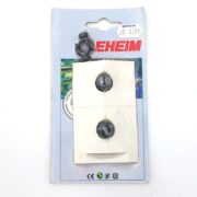The EHEIM 4013050 suction cup set, for 9/12 mm setups, comes with two black suction cups on a white card for £6.99 and features logos at the bottom.