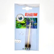 The EHEIM 744439 Impeller Shaft for models 2026 and 2028 is priced at $24.99, packaged with aquatic plants and fish imagery. It comes in a clear blister pack containing this essential maintenance tool.