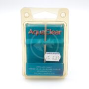 The AQUACLEAR IMPELLER SHAFT 50 70 110 costs $6.99, comes in clear plastic packaging with a cardboard backing showing the metal shaft, and is labeled in multiple languages for convenience.