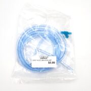 A clear plastic bag contains a coiled blue DRIP ACCLIMATION KIT. The price sticker reads $5.99.