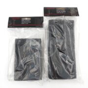 Two flat, sealed packages hold black AQUATOP ELIMINATOR REPLACEMENT FOAM SPONGES for IF7/UV by Pondmaster. They are in clear plastic with red and black labeling at the top.