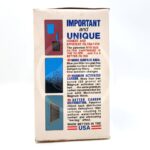 The image shows the side of a product box highlighting its filtration features with three labeled illustrations and text emphasizing more surface area, use of Magnum activated carbon, and better carbon distribution.