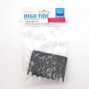 A packaged IM HIGH TIDE WATER RISER DESKTOP 00085, an upgrade for Nuvo Fusion 15 Cube aquariums. The black riser is visible inside its clear plastic packaging.