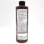 A bottle of Brightwell Aquatics MicroBacter7 aquarium solution, shown from the back with detailed product instructions and information label visible.