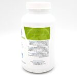 A white plastic bottle with a white cap featuring a blue and green label. The label contains detailed usage instructions and product information for an aquatic gardening supplement. The bottle is set against a white background.