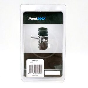 PONDMAX Hose Clamps Set of 4 in plastic packaging includes hose and screw clamps, labeled “Hose Clamps - 1,” with a barcode at the bottom.