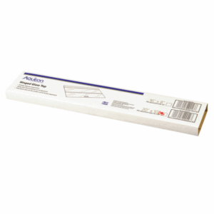 A rectangular white box labeled "AQUEON HINGED GLASS TOP" for aquariums, featuring the product name, dimensions, and an illustration of the hinged glass top on the packaging.