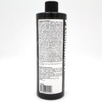A black bottle labeled FLORINMULTI stands upright. The label contains detailed product information, instructions, and ingredients in small, dense text, mostly in black on a white background. The bottle has a black screw cap.