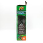 A green Zoo Med Paludarium Filter 20 box, designed for aquatic animals, stands upright. The box features product details, an image of the filter, and states it filters up to 20 gallons of water.