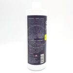 A white bottle of ENDICH COPPER POWER SW 16 OZ fish treatment is shown, displaying the back label with product info, usage instructions, and company contact details in white and yellow text on a dark background.