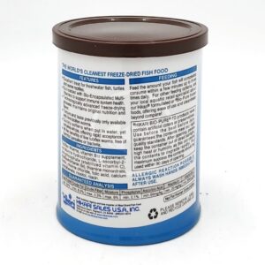 The blue and white label on HIKARI FREEZE DRIED TUBIFEX WORMS .78 OZ (22G) displays product information, features, ingredients, feeding instructions, caution, and company details.