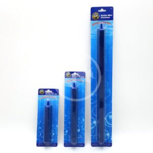 Three packages of blue Bubble Mist bendable air walls for aquariums in six-inch, nine-inch, and twelve-inch lengths.